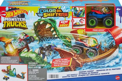 Hot Wheels Monster Trucks Hgv Color Shifters Zu Iv Krokod L Od K Zbozi Cz