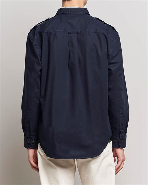 Gant Solid Twill Overshirt Evening Blue At