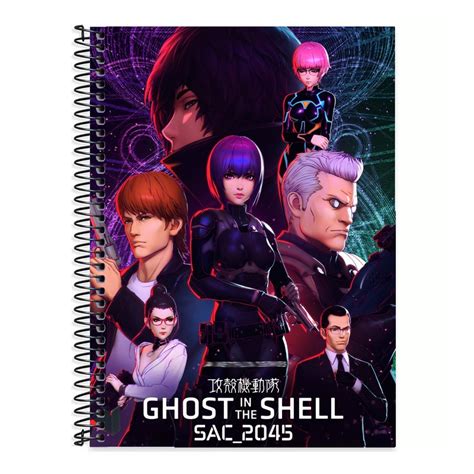 Caderno Escolar Universit Mat Ria Fls Ghost In The Shell Shopee