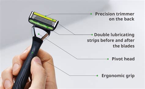 Amazon.com: Dorco Pace 6 Pro - Six Blade Razor System with Trimmer - 10 ...