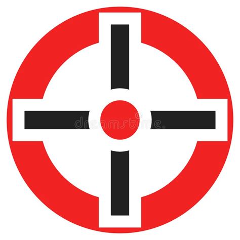 Fadenkreuz Zielmarke Symbol Und Logo Genauigkeitsfokussierung Vektor