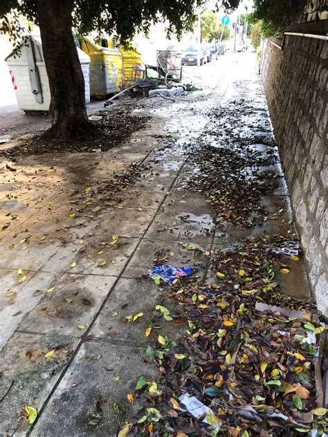 Erbacce E Rifiuti In Via Castellana A Palermo Marciapiedi