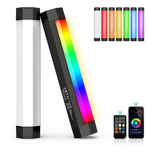 Luxceo Rgb Video Light Stick Ip Rainproof Tubo De Controle App