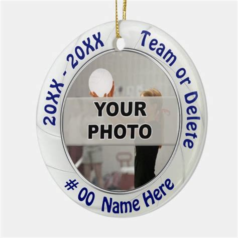 Photo and Personalized Volleyball Ornaments | Zazzle