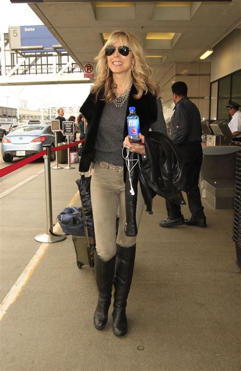 Marla Maples - Flying Out of LAX Wearing Knee-High Boots, March 2016