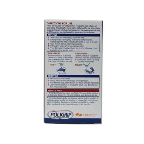 X Poligrip Denture Adhesive Fixative Powder G Alternative To Ultra