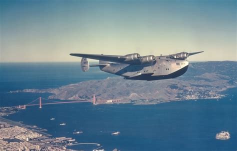 Wallpaper Passenger American Seaplane Clipper Far Boeing 314 For