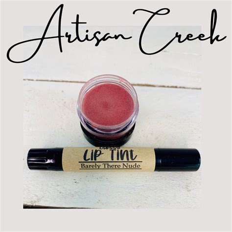 Barely There Nude Lip Tint Natural Shea Butter And Beeswax Lip Gloss Lip Balm Color Mica