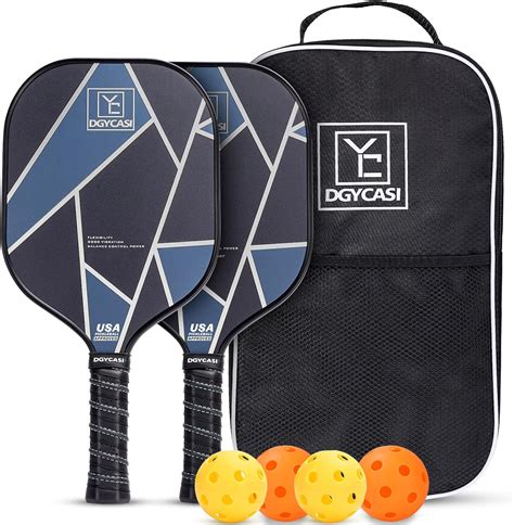 Yc Dgycasi Graphite Pickleball Paddles Set Usapa Approved Carbon