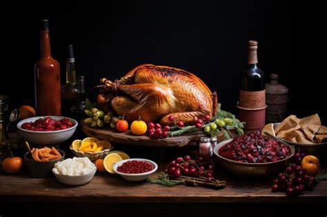 Premium Ai Image A Bountiful Thanksgiving Feast