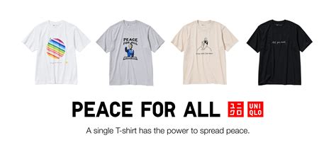 uniqlo launches holiday collection  peace   charity  shirt