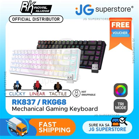 Royal Kludge Rk Rkg Keys Mechanical Gaming Keyboard G Wireless Wired Hot Swappable Tkl