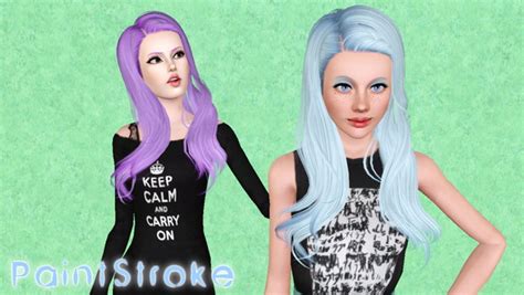 Butterflysims 055 Hairstyle Retextured By Katty Sims 3 Hairs