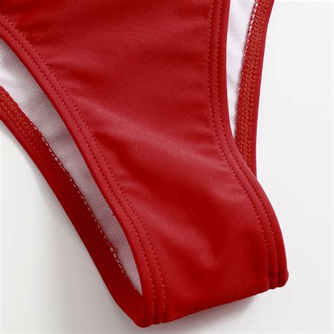 Solid Color Swimsuit Split Female Bikini Summer Beach Sexy Bikini On Luulla