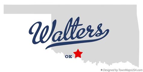 Map of Walters, OK, Oklahoma