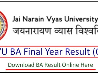 Kota University BA Final Year Result 2024 जर यह Link UOK BA 3rd