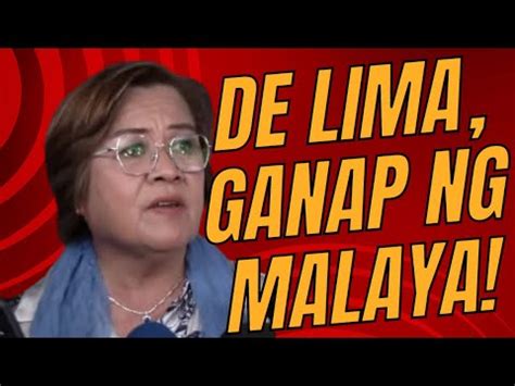 Leila De Lima Ganap Ng Malaya Rodrigo Duterte Papanagutin Ni De Lima