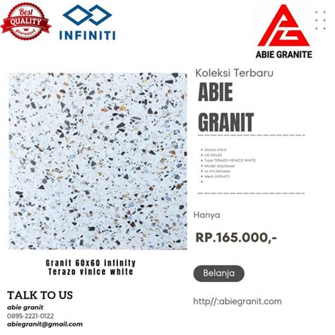 Jual Granit Infinity 60x60 Terazo Venice White Kab Bogor Abie