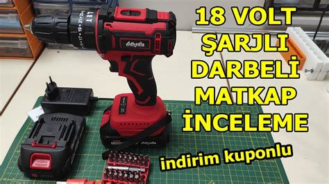 18 Volt Şarjlı Matkap İncelemesi Fırçasız Motorlu Menşela Darbeli