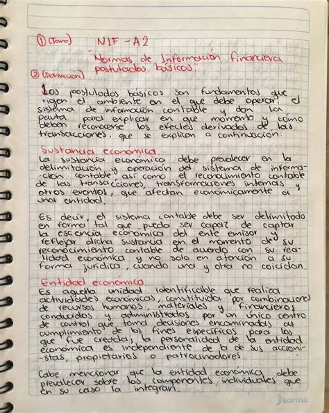 Normas de Información Financiera Postulados Básicos : NIF A-2 con los 9