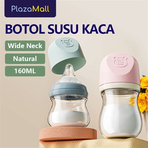 botol susu bayi kaca glass borosilicate anti kolik keperawatan bayi