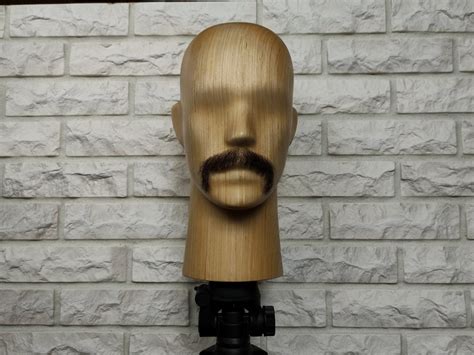 Realistic Fake Moustache Human Hair Full Hand Made - Etsy