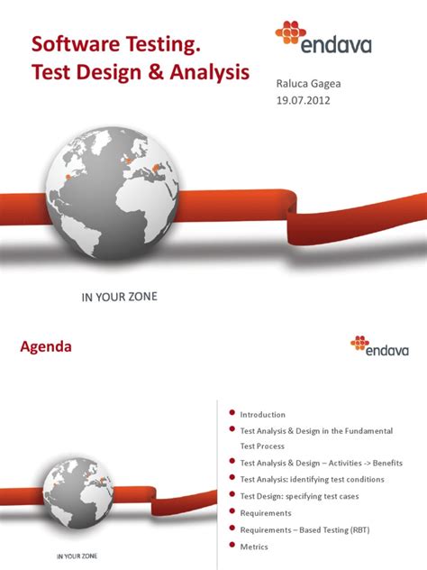 test analysis  specification technical standard business process