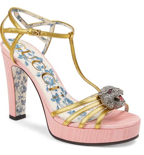 Gucci Crystal Tiger T Strap Sandal Women Nordstrom Shoes Women