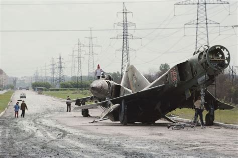 Abandoned Mig Fighter Jets On Highway In Ussr