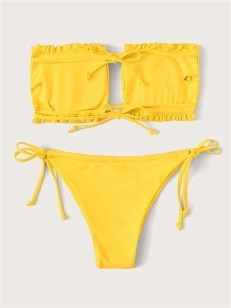 Bikini gelb Brazilian Style Neu gemäss Beschreibung in Staufen für CHF 15 mit Lieferung