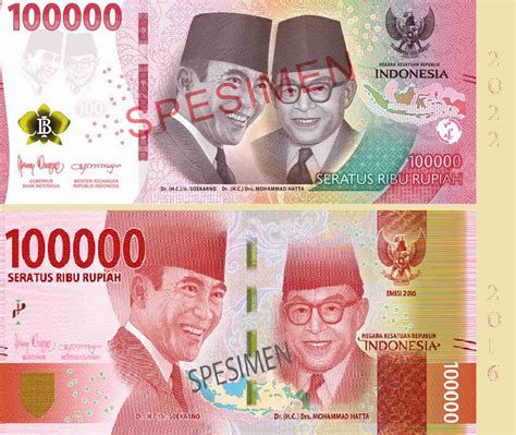Uang Rupiah Kertas Terbaru Rp1000 Rp100000 Resmi Meluncur