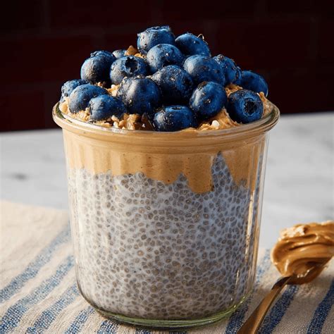 The Best Protein Blueberry Peanut Butter Chia Pudding - Healthy Home Plates