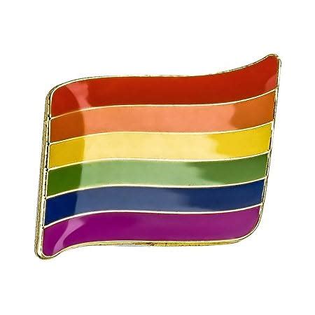 Gay Pride Regenbogen Nation Lgbt Flagge Metall Button Badge Pin Pins Anstecker Amazon De Sport