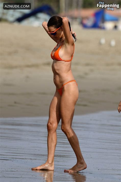 Alessandra Ambrosio Flaunts Her Sexy Bikini Body And Flashes Areola On The Beach In Santa Monica