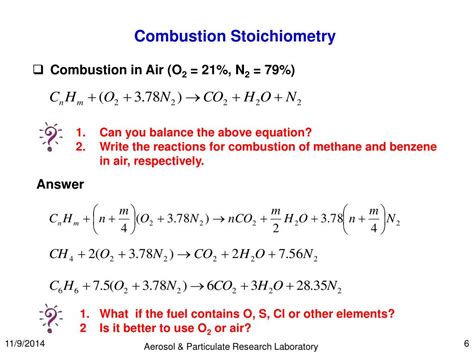 How To Balance Combustion Reactions
