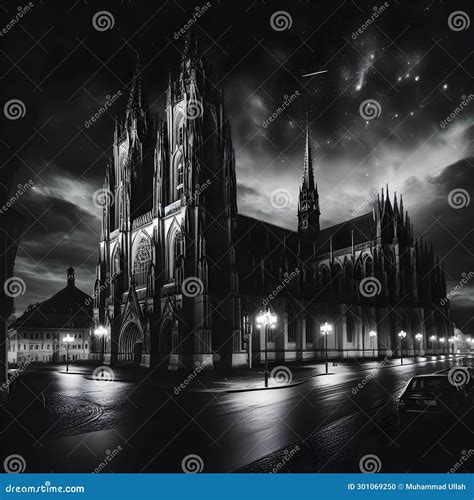 On Prague The St Vitus Cathedral Cartoon Vector Cartoondealer