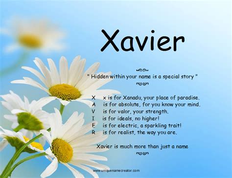 Xavier | Unique Name Creator