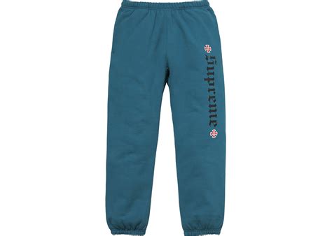 Supreme Independent Fuck The Rest Sweatpant Dark Slate StockX News