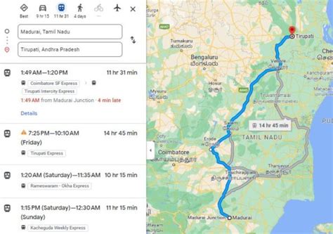 Madurai To Tirupati Train Ticket Price Distance By Road Bus Flight