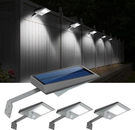 Falove Luces Solares De Canal N Luces Led Brillantes Con Sensor De