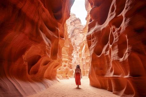 Premium Ai Image Sandstone Beauty Of Petra Jordan Majestic Canyon