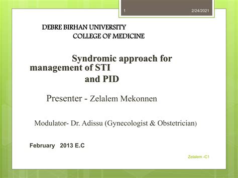 Syndromic Management Of Sti 1