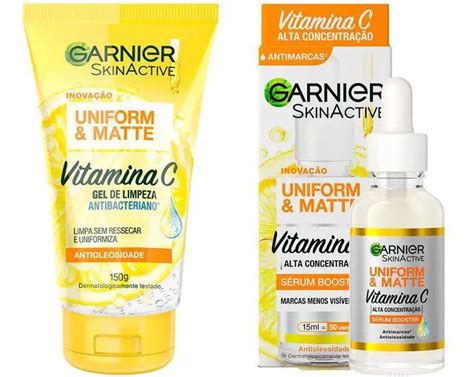 Garnier Kit Skinactive Gel De Limpeza Facial G S Rum Booster