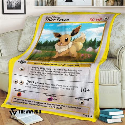 Anime Pokemon Eevee Vmax Blanket Hot Sale