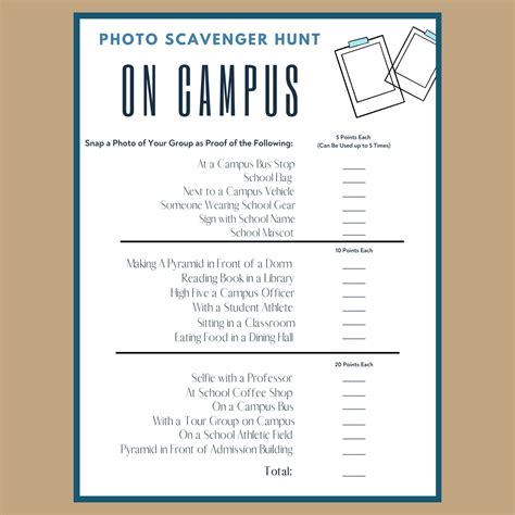 fraternity scavenger hunt ideas