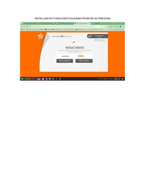 Pantallazo actividad - Analisis y desarrollo de software - PANTALLAZO ...