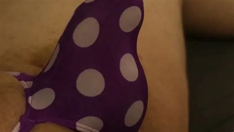 Purple Polkadot Thong Bulge Play Gay Amateur Porn Feat Thongsnpanties
