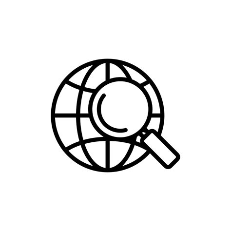 Exploring the land icon vector. Isolated contour symbol illustration