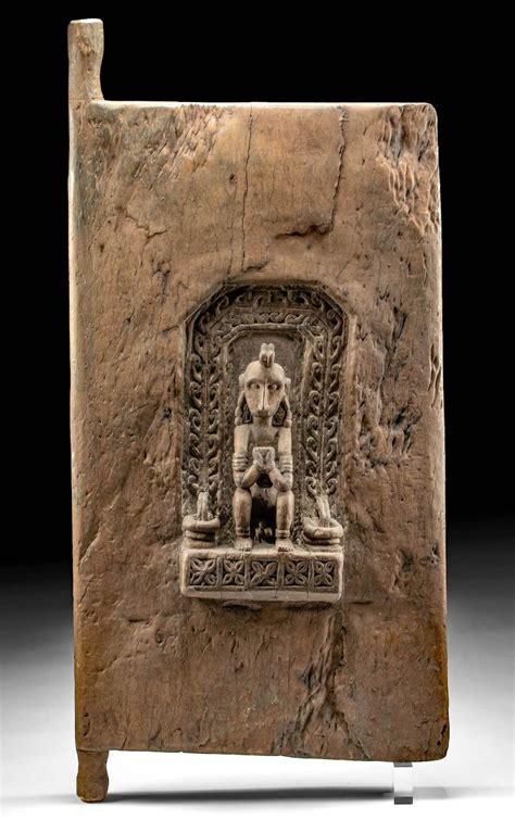 Sold At Auction Th C Indonesian Wood Ancestor Panel Nude Male