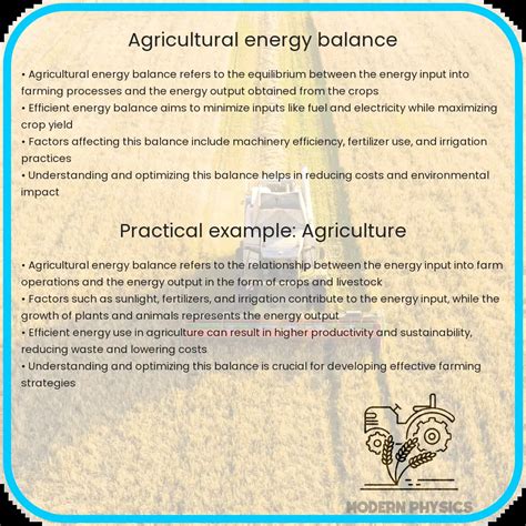 Agricultural Energy Balance Efficiency Sustainability And Innovation